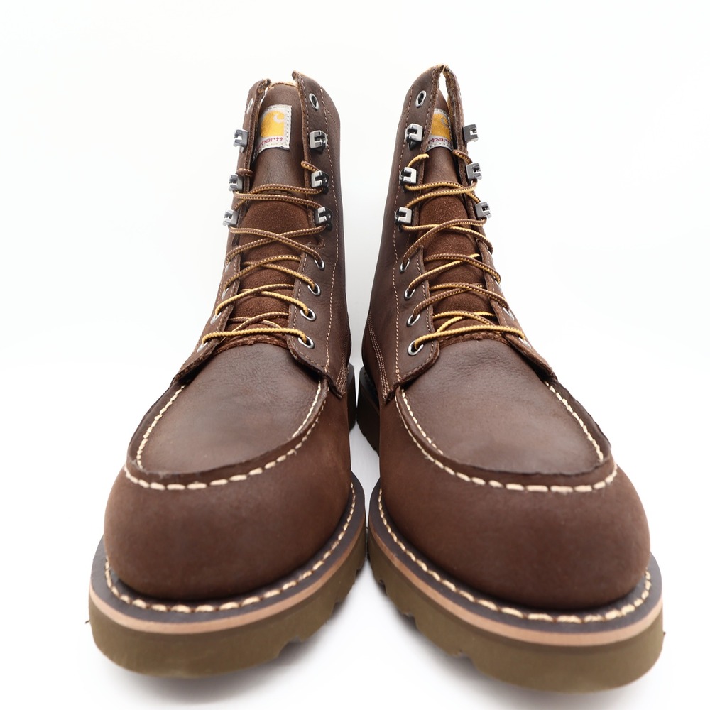 Carhartt Mens Modern Waterproof 8 Inch Wedge Work Boots Brown Leather 10.5 M NIB - Picture 10 of 16